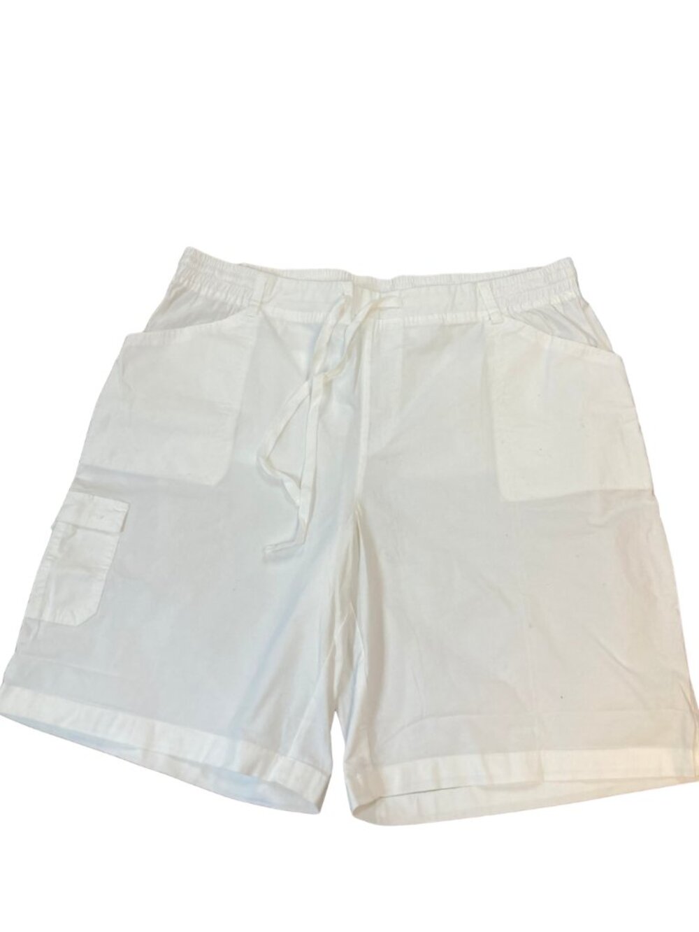 CATO Est 1946 5 Pocket White Cotton Shorts with Inset and Patch posckets Size XL